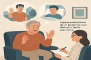 rappresentazione di un paziente con disturbo della memoria